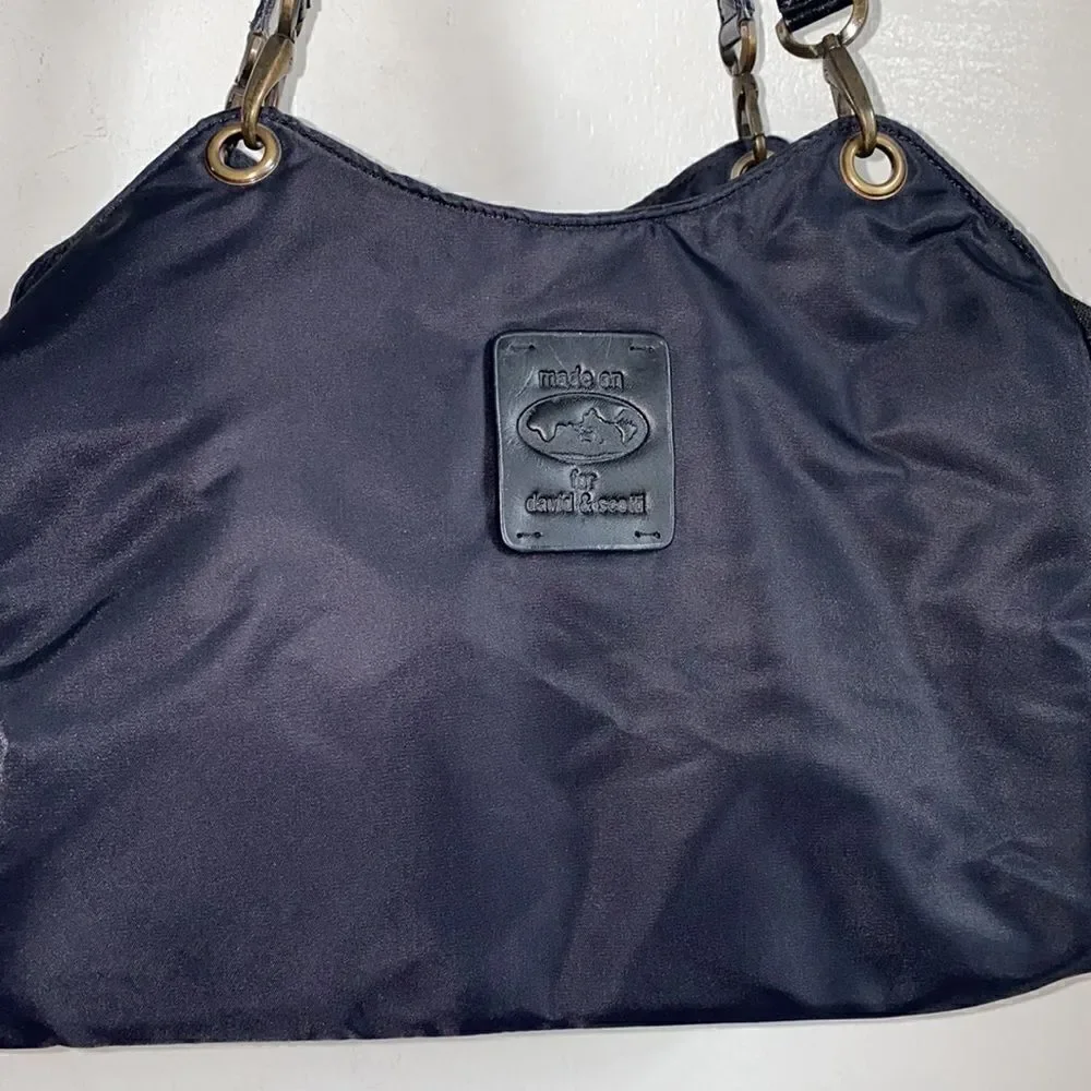 David & Scotti black nylon
